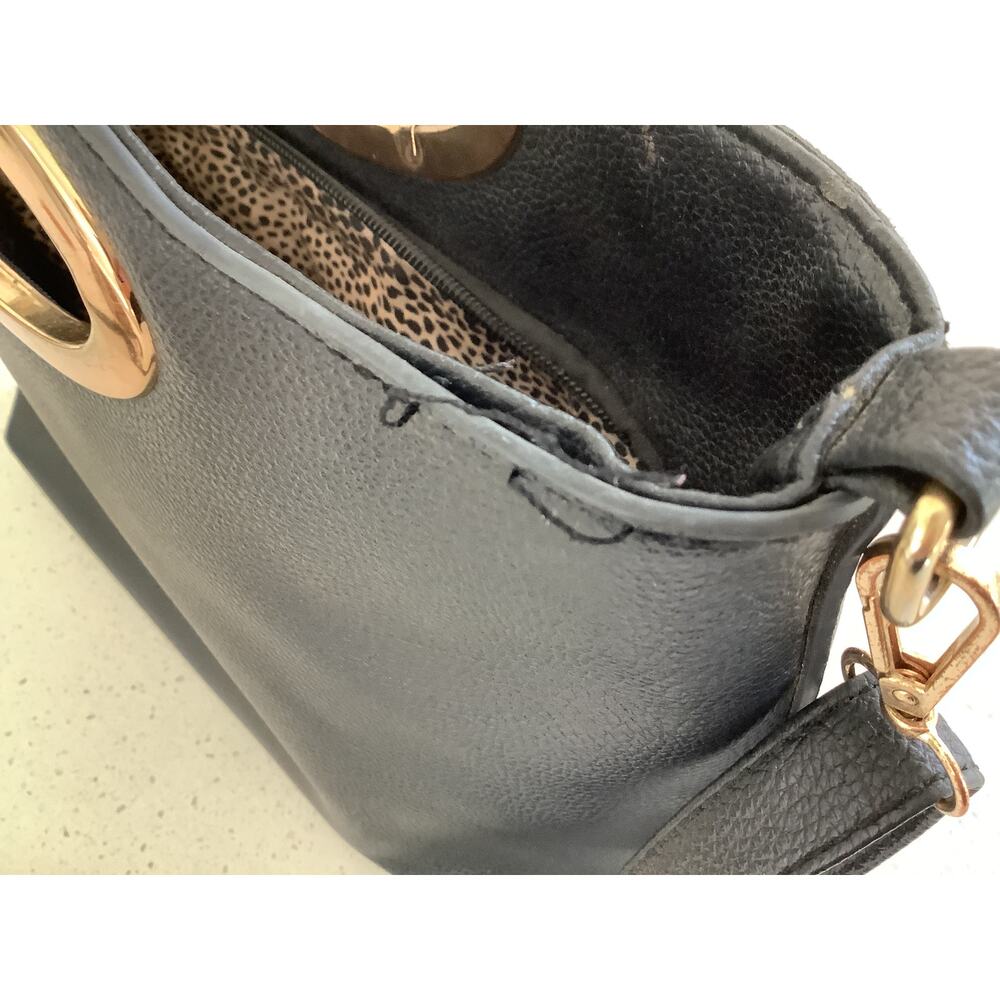 Vintage Collection- Black Faux Leather Purse, the Sak Pouch, Coin Pouch, Comb - Picture 7 of 7